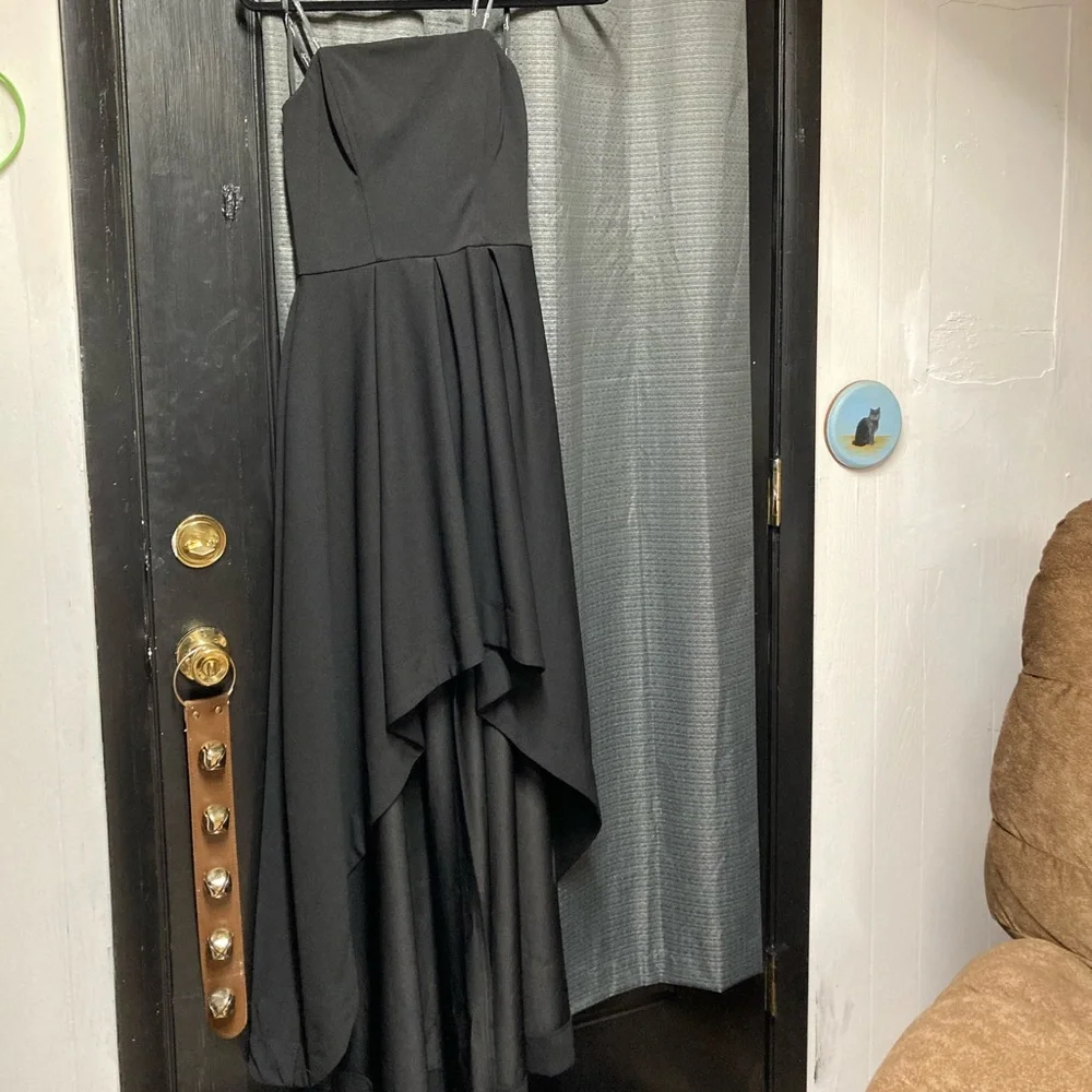 Black High Low Juniors Dress - Picture 5 of 5